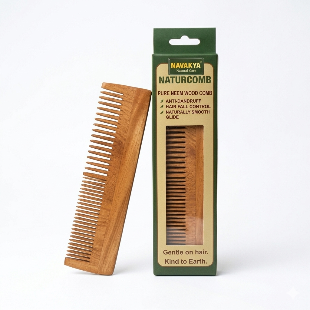 Double-Sided Neem Wood Comb