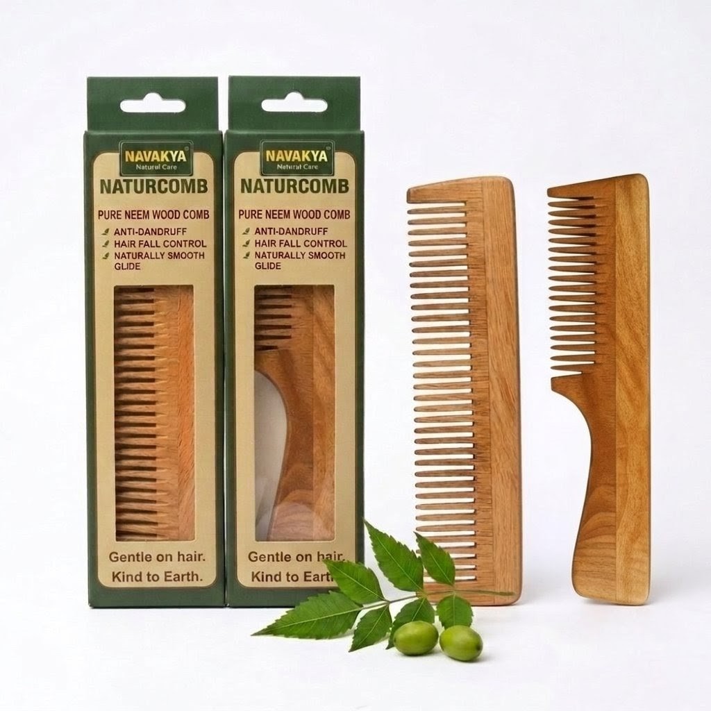 Neem Wood Comb Set of 2